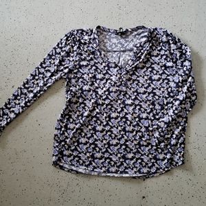 Flower print blouse